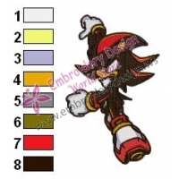 Shadow Sonic Embroidery Design 02